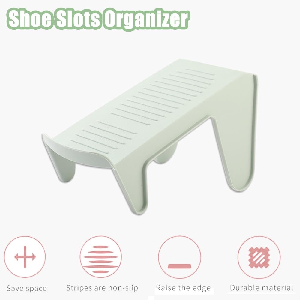 Shoe Slots Organizer - White_Set of 4 pieces